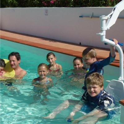 accessible pool hoist with chair lagos villa algarve portugal