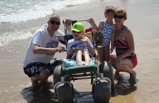 Wheelchair accessible beach for people with limited mobility algarve lagos portugal